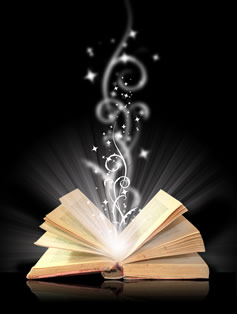 Book emitting light